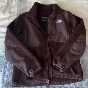 THE NORTH FACE super cute brown cozy zip up sweatshirt